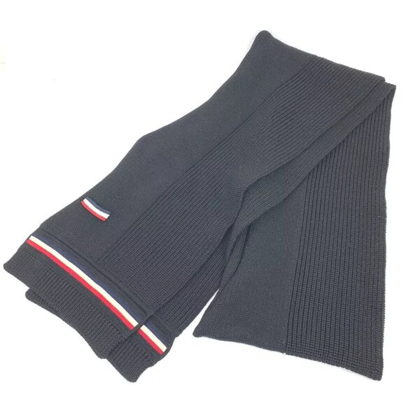 MONCLER Gum blue Scarf wool Navy - Picture 1 of 7